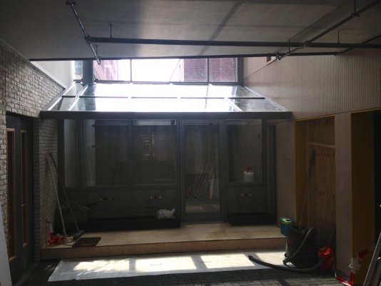 Gebedsruimte beglaasd in nieuw Meander Ziekenhuis te Amersfoort.